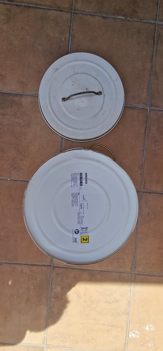 Papelera Metálica Ikea KNODD Blanca