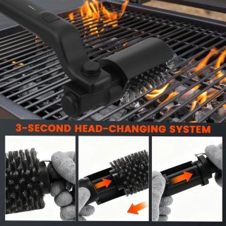Cepillo Eléctrico Barbacoa Inalámbrico