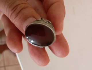 Anillo Plata 925 Ágata Roja