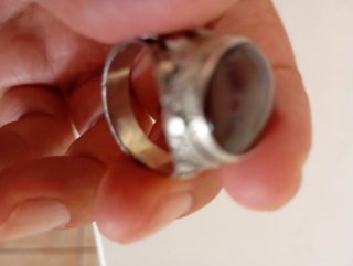 Anillo Plata 925 Ágata Roja