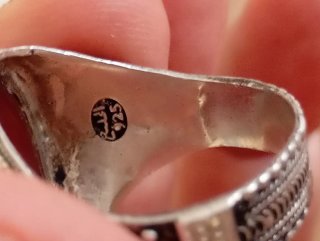 Anillo Plata 925 Ágata Roja