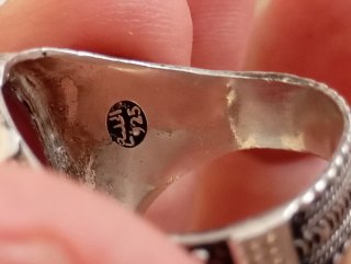 Anillo Plata 925 Ágata Roja
