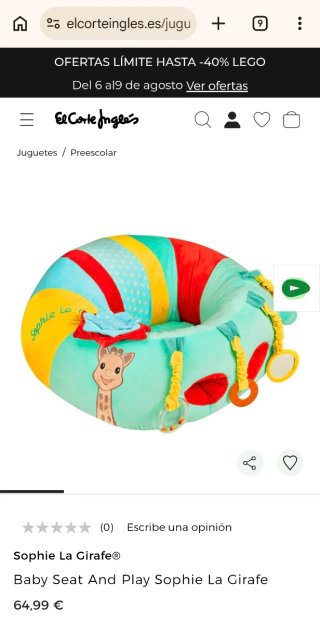 Asiento Bebé Sophie la Jirafa