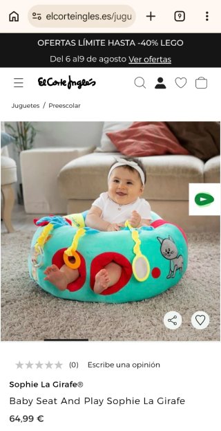 Asiento Bebé Sophie la Jirafa