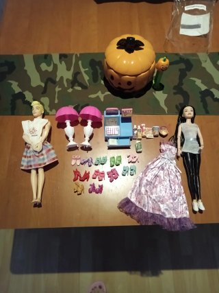 Accesorios para Muñecas Barbie y Ken lote