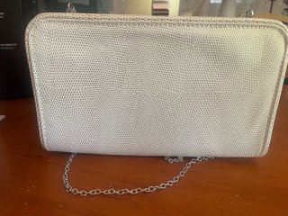 Bolso de mano plateado con cadena Para boda/fiesta