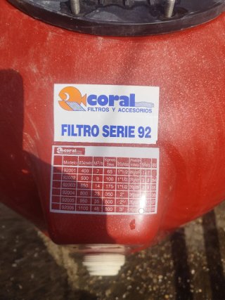 Filtro depuradora Coral Serie 92
