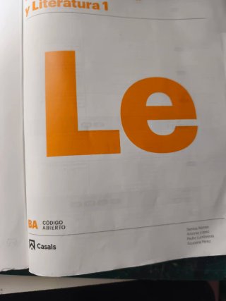 Lengua castellana y literatura 1, Le Bachillerato