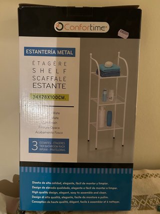 Estantería Metal 3 Niveles Baño Blanca a estrenar)