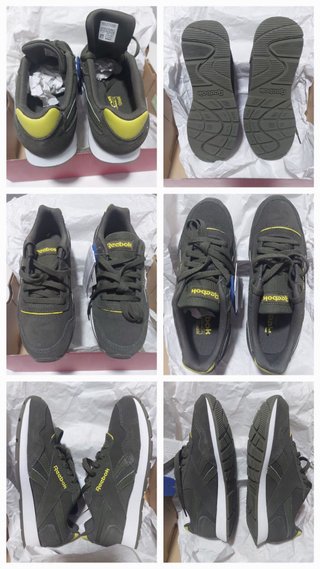 Zapatillas Reebok Royal Glide Verde y Amarillo