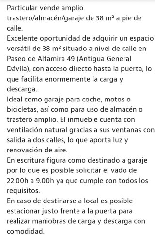 Garaje, trastero con opción a vivienda