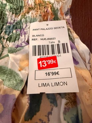 Pantalón ancho estampado Lola Casademunt