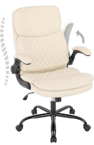 Silla de Oficina COLAMY Beige NUEVA