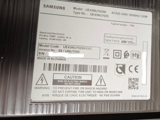 TV Samsung 43 averiada leer descripción