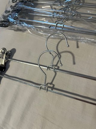 Perchas de pinza metálicas (pack)
