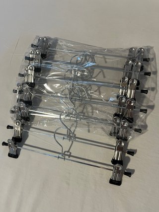Perchas de pinza metálicas (pack)