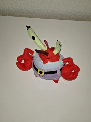 Peluche Bob Esponja Sr. Cangrejo
