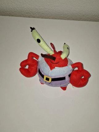 Peluche Bob Esponja Sr. Cangrejo