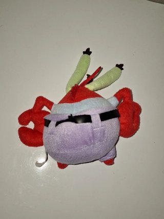 Peluche Bob Esponja Sr. Cangrejo