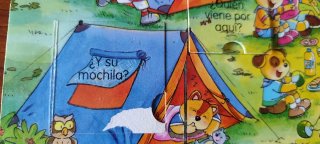 Libro Infantil El campamento "Mira por la ventana"
