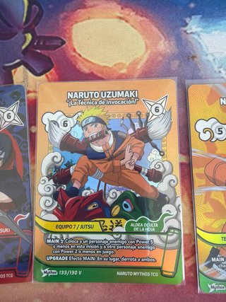 Cartas Naruto TCG Mythos (3 unidades)