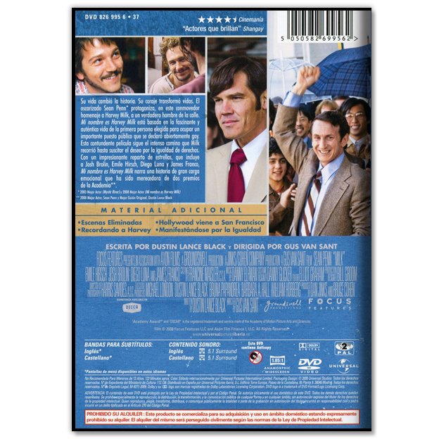 MI NOMBRE ES HARVEY MILK (Drama, LGBTI, Sean Penn)
