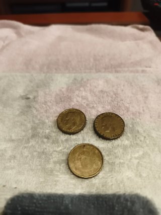 3 Monedas Coleccionables 1986/1987