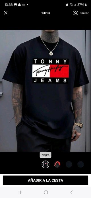 Camiseta Tommy Jeans Negra