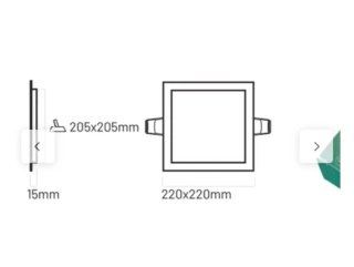 2 Downlight LED 20W 2400lm Alverlamp