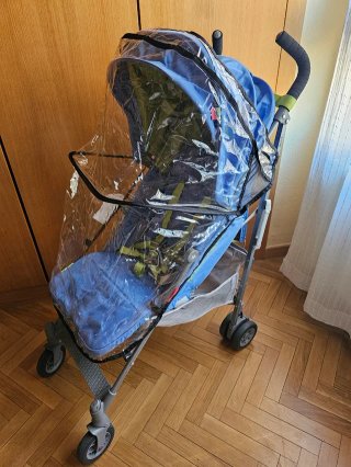 Silla de paseo Maclaren + protector lluvia