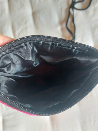 Bolso artesanal muñeca bordada