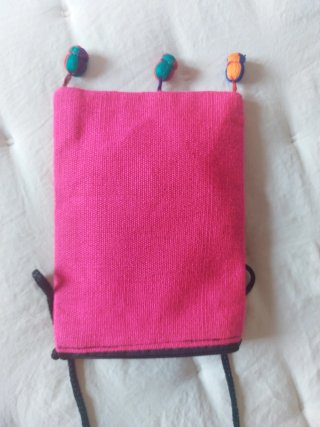 Bolso artesanal muñeca bordada