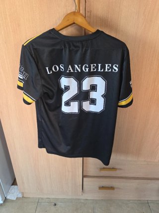 Camiseta Los Angeles 23 Negra y Amarilla
