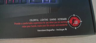 Teclado Gaming DHG E221 Luces Multicolor