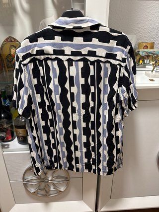 Camisa estampada multicolor talla XS