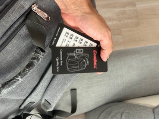 Mochila bolso Coolbell ordenador gris y marrón