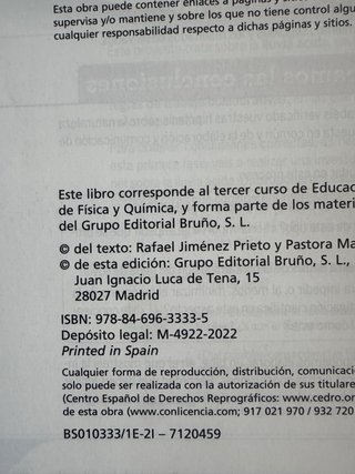 Libro Fisica y Quimica 3 ESO Vol 3