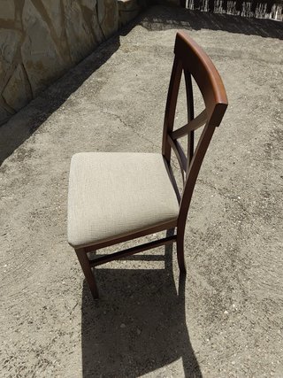Mesa extensible comedor y 6 sillas madera maciza