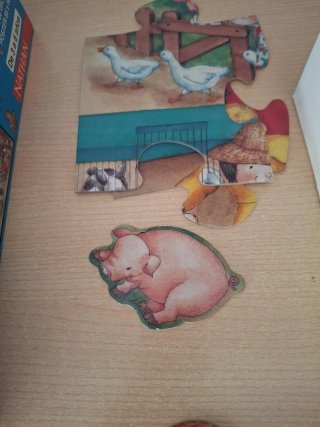 Puzzle Gigante Los Juegos de Teo Granja 3-6 años