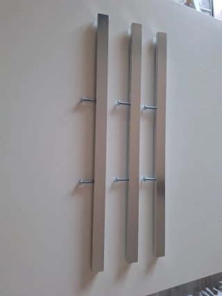 Tiradores aluminio 40 cm