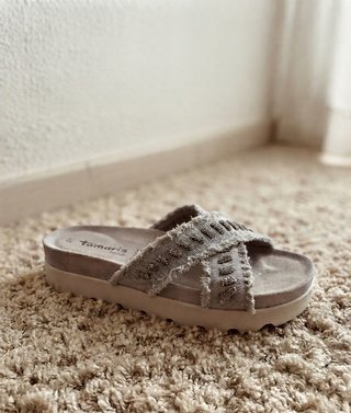 Sandalias Mujer Tamaris Gris Veganas Talla 40