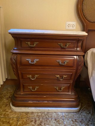 Muebles dormitorio vintage madera maciza