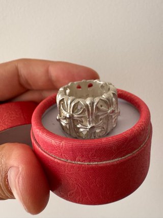 Anillo Chrome Hearts Plata
