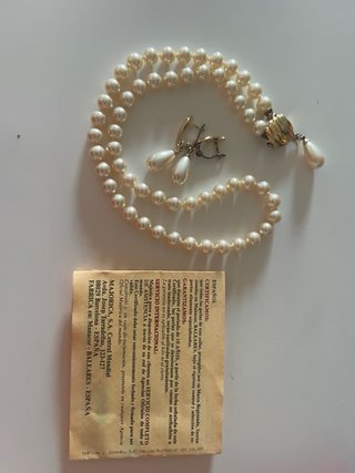 Collar y pendientes perlas Majorica