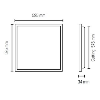 Panel LED 60x60
