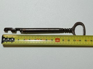 Rara Llave Articulada Antigua de Hierro Forjado