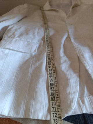 Giacca elegante bianca uomo taglia 50