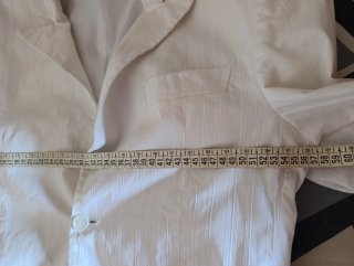 Giacca elegante bianca uomo taglia 50