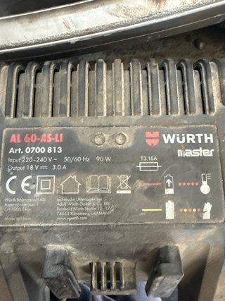 Cargador Wurth AL 60-45-LI + Batería