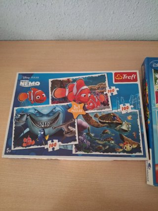 Lote 2 Puzzles Disney Nemo y Mickey Mouse